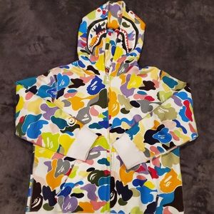 EUC BAPE Kids Shark Hoodie sz 130